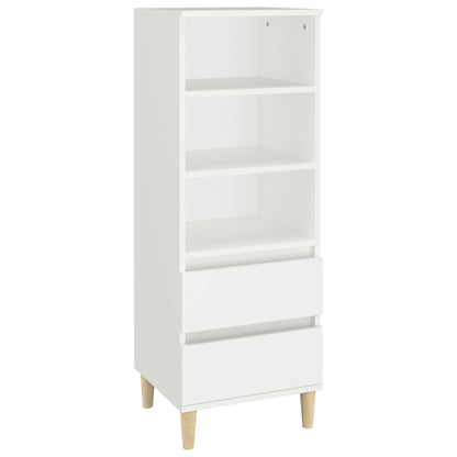 Highboard White 40x36x110 cm Engineered Wood