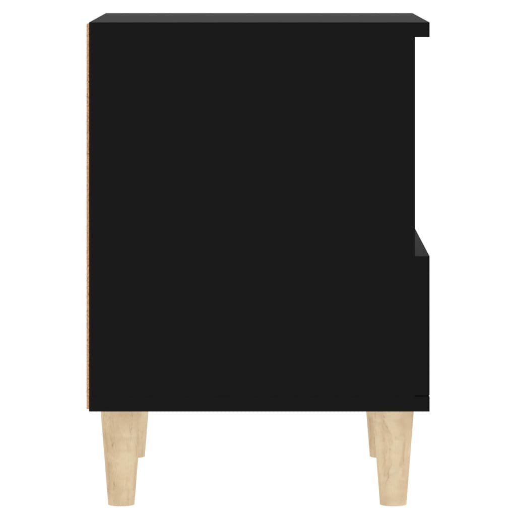 Bedside Cabinet Black 40x35x50 cm