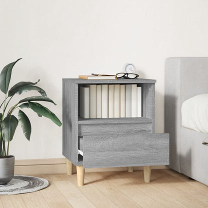 Bedside Cabinet Grey Sonoma 40x35x50 cm
