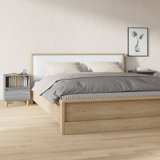 Bedside Cabinets 2 pcs Grey Sonoma 40x35x50 cm
