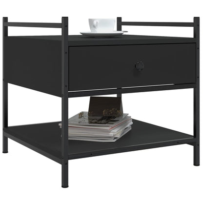 Coffee Table Black 50x50x50 cm Engineered Wood