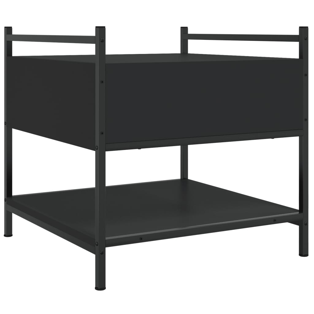 Coffee Table Black 50x50x50 cm Engineered Wood