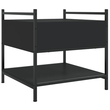 Coffee Table Black 50x50x50 cm Engineered Wood
