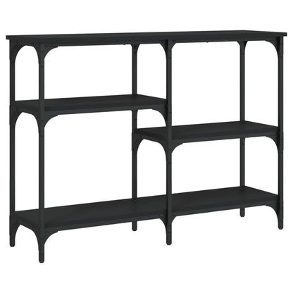 Console Table Black 102x29x75 cm Engineered Wood
