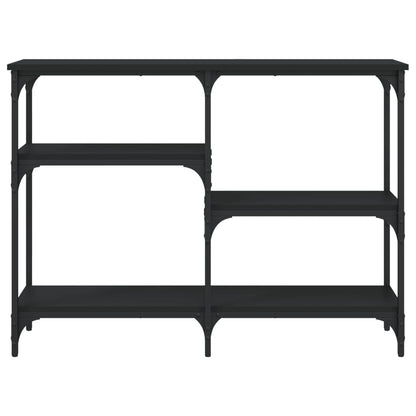 Console Table Black 102x29x75 cm Engineered Wood