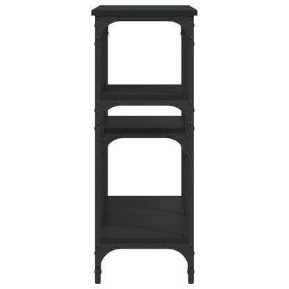 Console Table Black 102x29x75 cm Engineered Wood