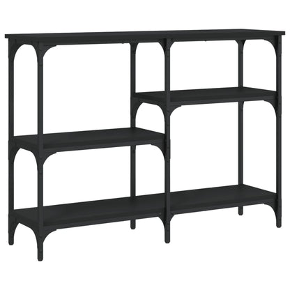 Console Table Black 102x29x75 cm Engineered Wood
