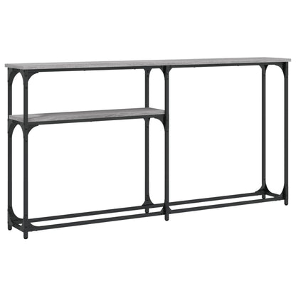 Console Table Grey Sonoma 145x22.5x75 cm Engineered Wood