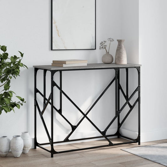 Console Table Grey Sonoma 100x40x80 cm Engineered Wood