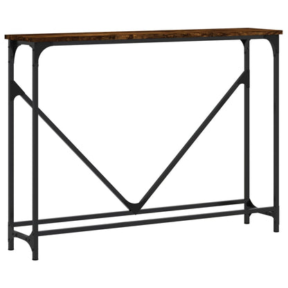 Console Table Smoked Oak 102x22.5x75 cm Engineered Wood