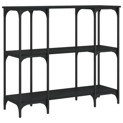 Console Table Black 102x35x90 cm Engineered Wood