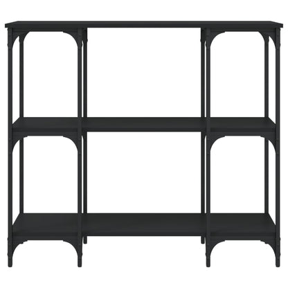 Console Table Black 102x35x90 cm Engineered Wood