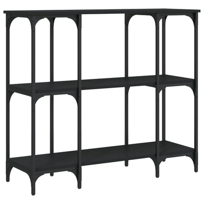 Console Table Black 102x35x90 cm Engineered Wood