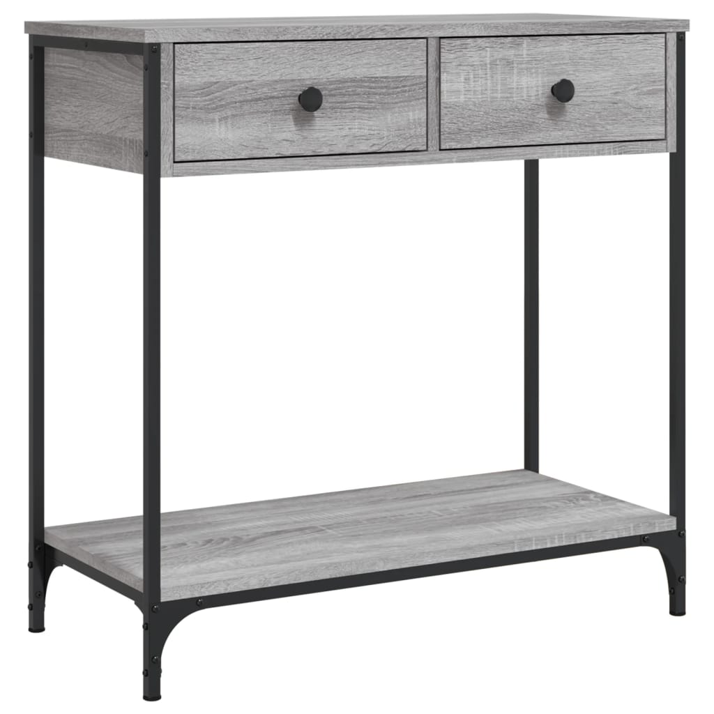 Console Table Grey Sonoma 75x34.5x75 cm Engineered Wood