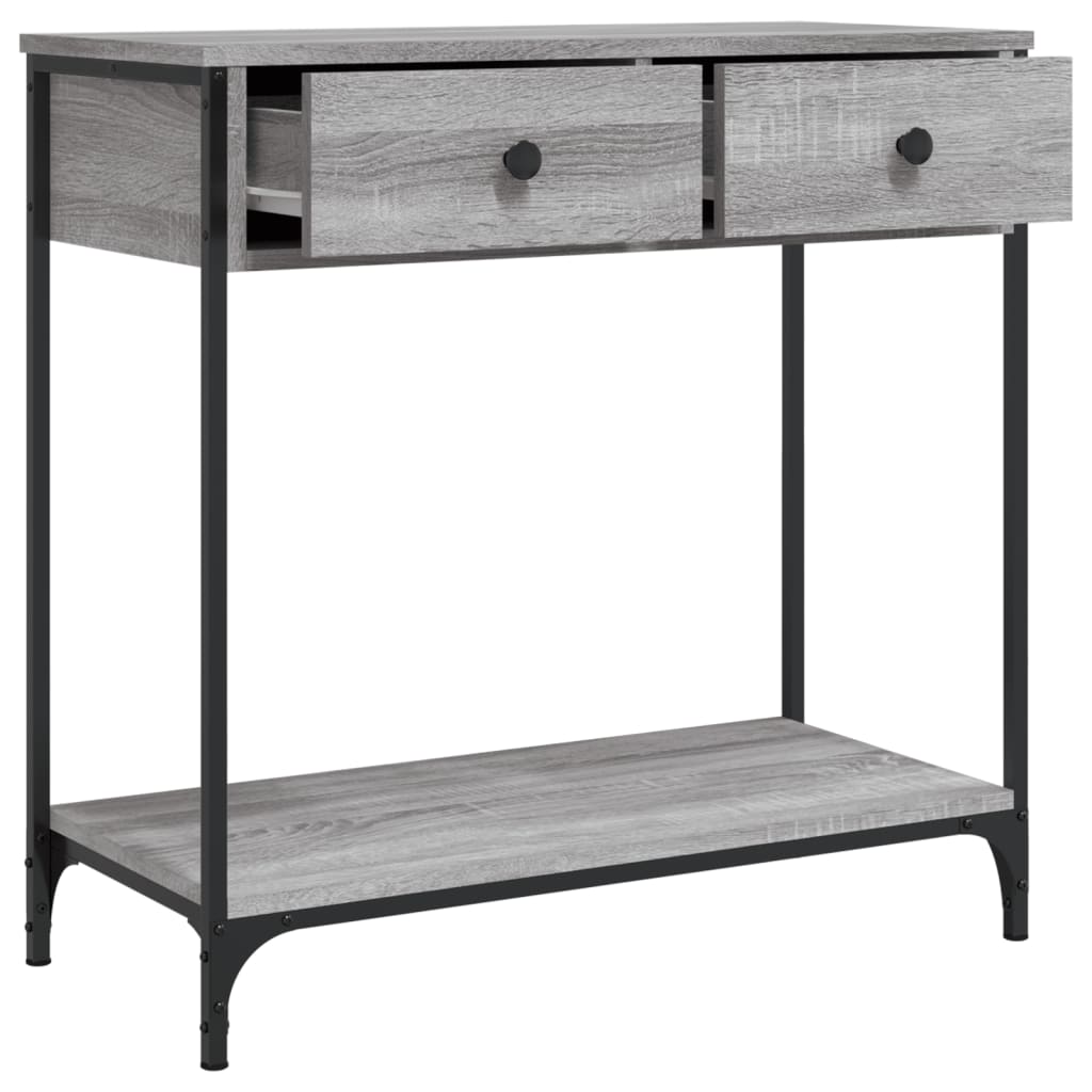 Console Table Grey Sonoma 75x34.5x75 cm Engineered Wood
