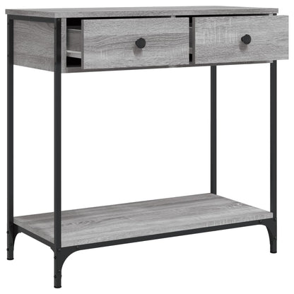 Console Table Grey Sonoma 75x34.5x75 cm Engineered Wood