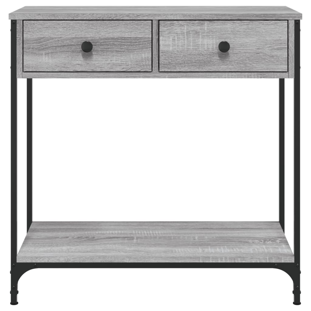 Console Table Grey Sonoma 75x34.5x75 cm Engineered Wood