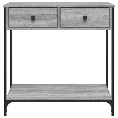 Console Table Grey Sonoma 75x34.5x75 cm Engineered Wood