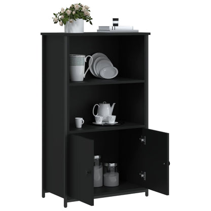 Highboard Black 62x32x103.5 cm Engineered Wood