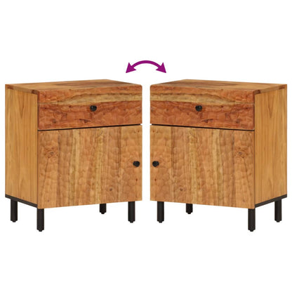 Bedside Cabinet 50x33x60 cm Solid Wood Acacia