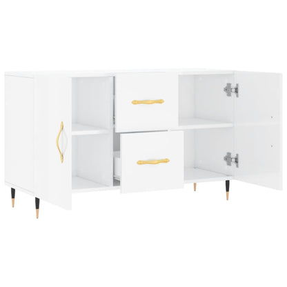 Sideboard High Gloss White 100x36x60 cm Engineered Wood