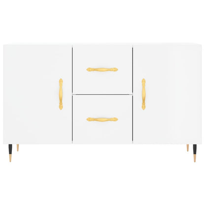 Sideboard High Gloss White 100x36x60 cm Engineered Wood