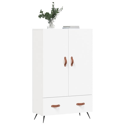 Highboard White 69.5x31x115 cm Engineered Wood