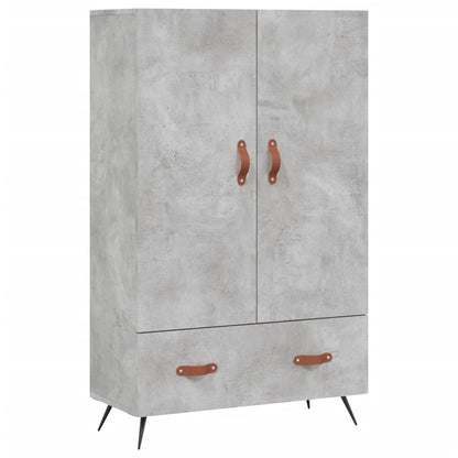 Highboard Concrete Grey 69.5x31x115 cm Engineered Wood