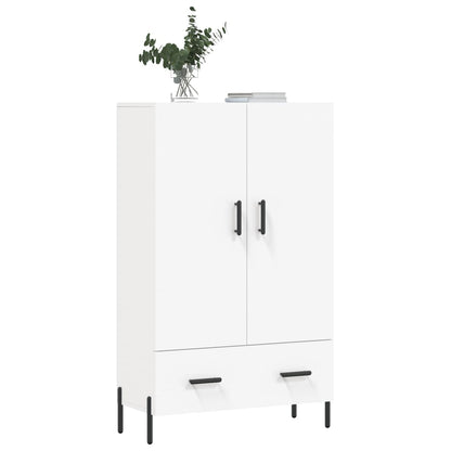 Highboard White 69.5x31x115 cm Engineered Wood