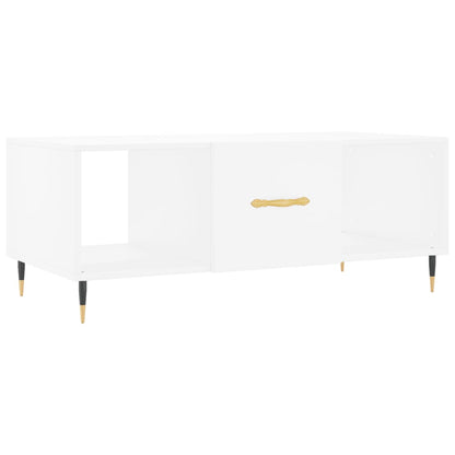Coffee Table White 102x50x40 cm Engineered Wood