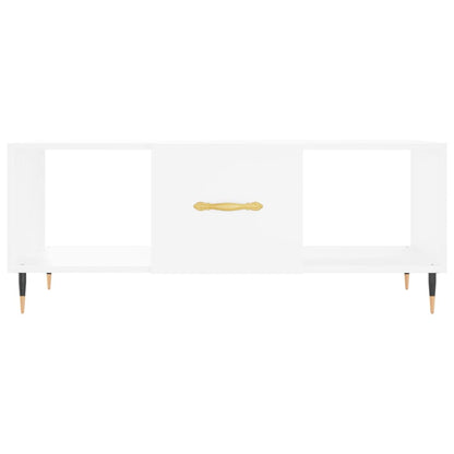 Coffee Table White 102x50x40 cm Engineered Wood