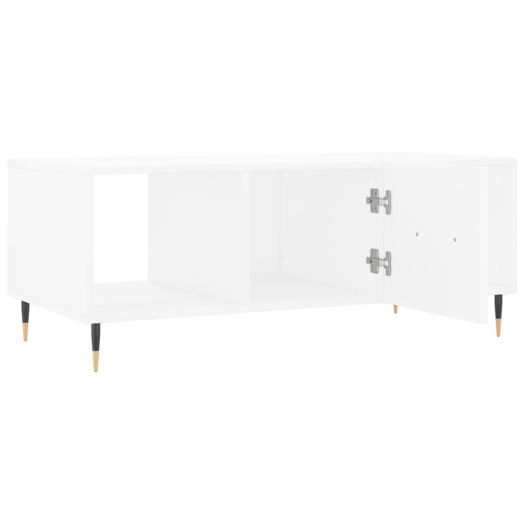 Coffee Table White 102x50x40 cm Engineered Wood