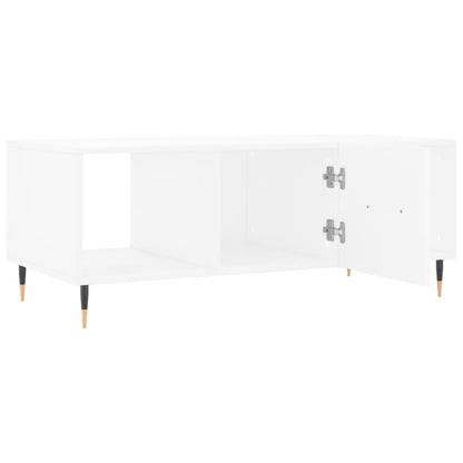 Coffee Table White 102x50x40 cm Engineered Wood