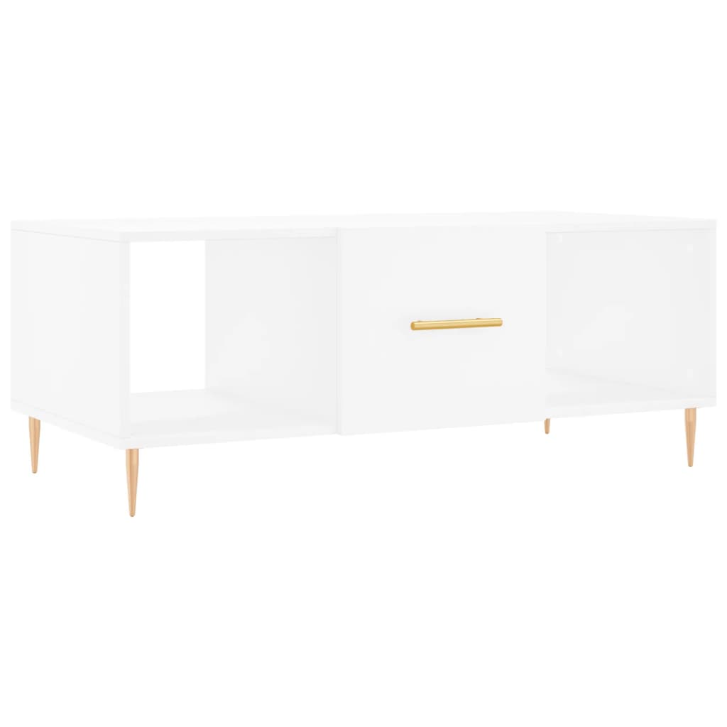 Coffee Table White 102x50x40 cm Engineered Wood