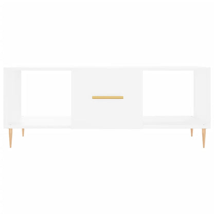 Coffee Table White 102x50x40 cm Engineered Wood