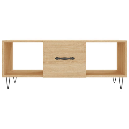 Coffee Table Sonoma Oak 102x50x40 cm Engineered Wood