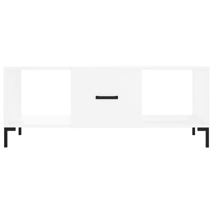 Coffee Table White 102x50x40 cm Engineered Wood