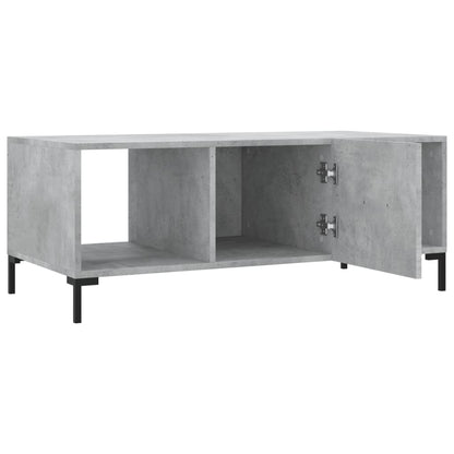 Coffee Table Concrete Grey 102x50x40 cm Engineered Wood