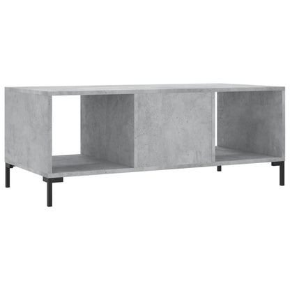 Coffee Table Concrete Grey 102x50x40 cm Engineered Wood