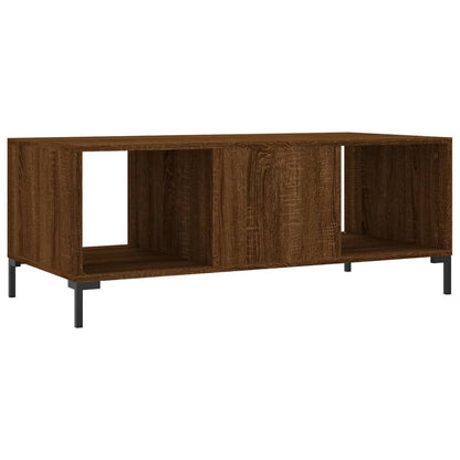 Coffee Table Brown Oak 102x50x40 cm Engineered Wood