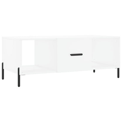 Coffee Table White 102x50x40 cm Engineered Wood