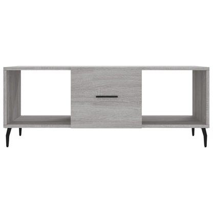 Coffee Table Grey Sonoma 102x50x40 cm Engineered Wood