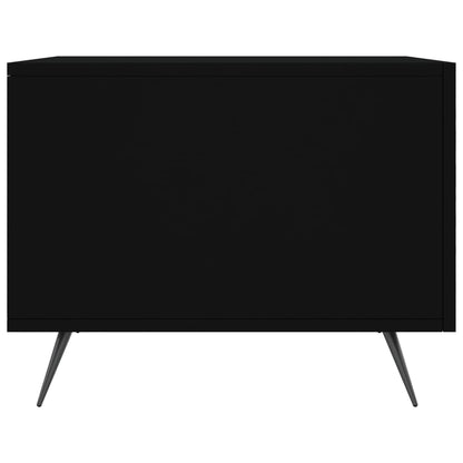 Coffee Table Black 50x50x40 cm Engineered Wood