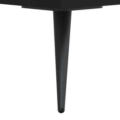 Coffee Table Black 50x50x40 cm Engineered Wood