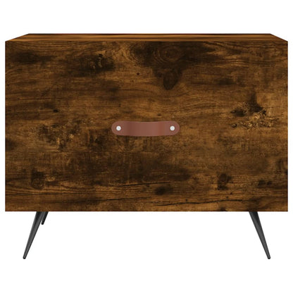 Coffee Table Smoked Oak 50x50x40 cm Engineered Wood