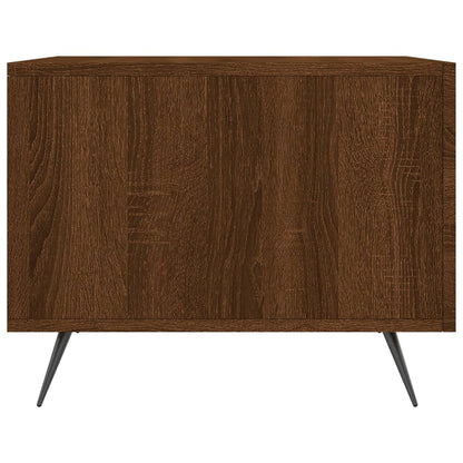 Coffee Table Brown Oak 50x50x40 cm Engineered Wood