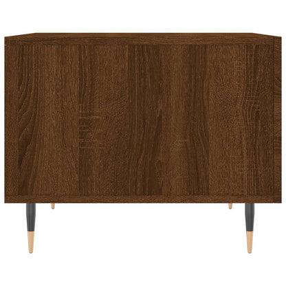 Coffee Table Brown Oak 50x50x40 cm Engineered Wood
