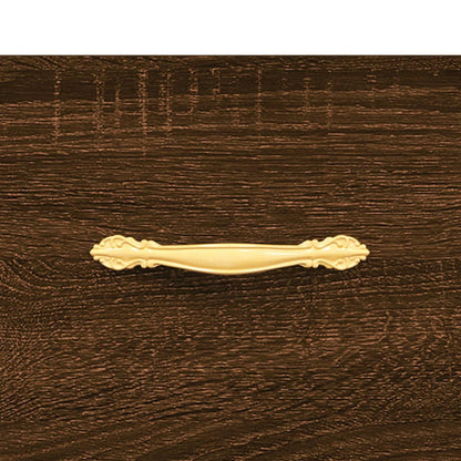 Coffee Table Brown Oak 50x50x40 cm Engineered Wood