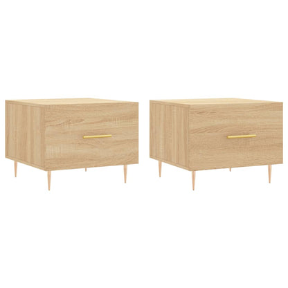 Coffee Tables 2 pcs Sonoma Oak 50x50x40 cm Engineered Wood