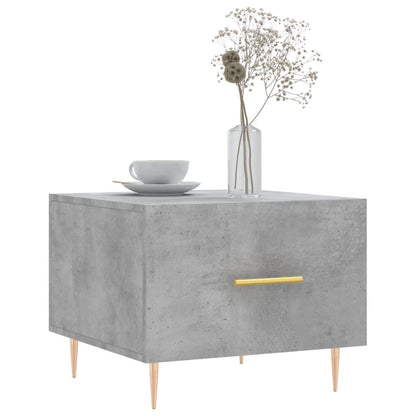 Coffee Table Concrete Grey 50x50x40 cm Engineered Wood